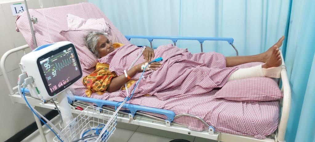 Amala Leela after surgery