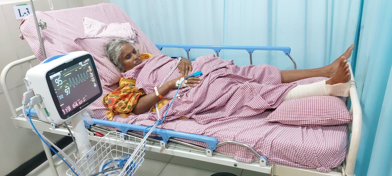 Amala Leela after surgery