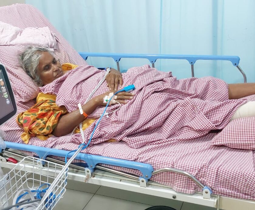 Amala Leela after surgery